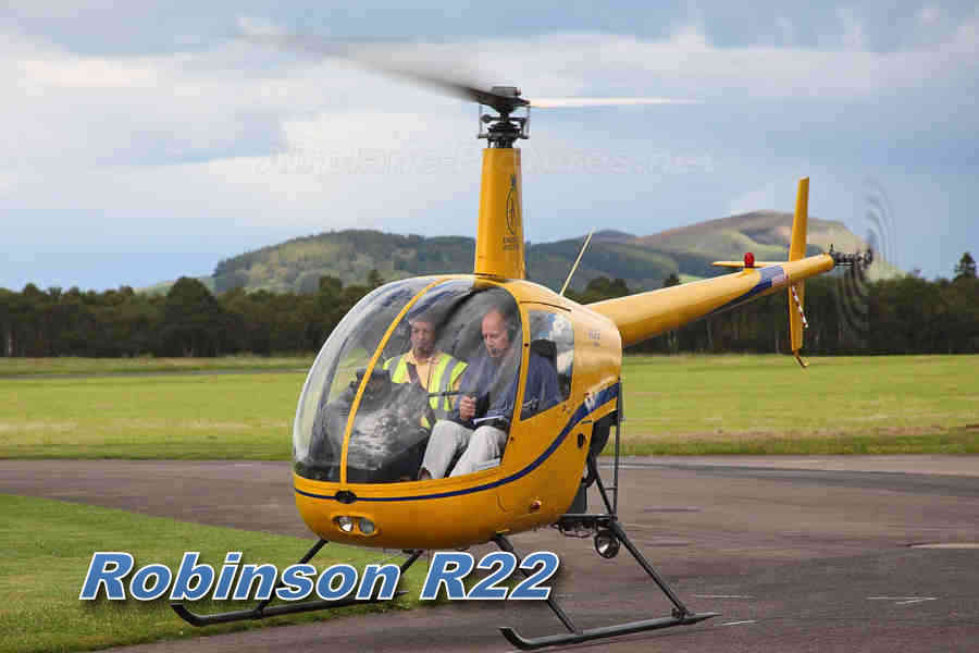 Een helicoptervlucht met een Robinson R22 