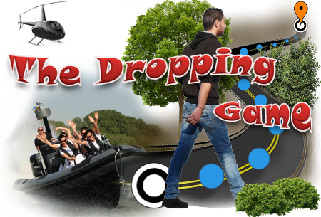 Een helikoptervlucht met The Dropping Game